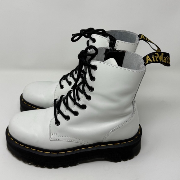 Dr. Martens White Jadon Platform Boots Women’s Size US 8 EU 39 - Picture 2 of 15
